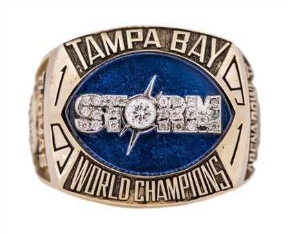 1991 Tampa Bay Storm Arena Football League Championship Ring - Thomas